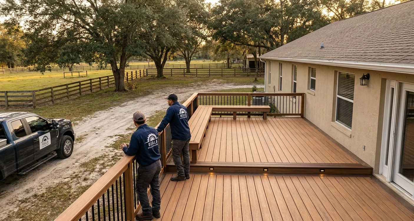 Ocala Deck Builders - custom composite deck built in Ocala, FL
